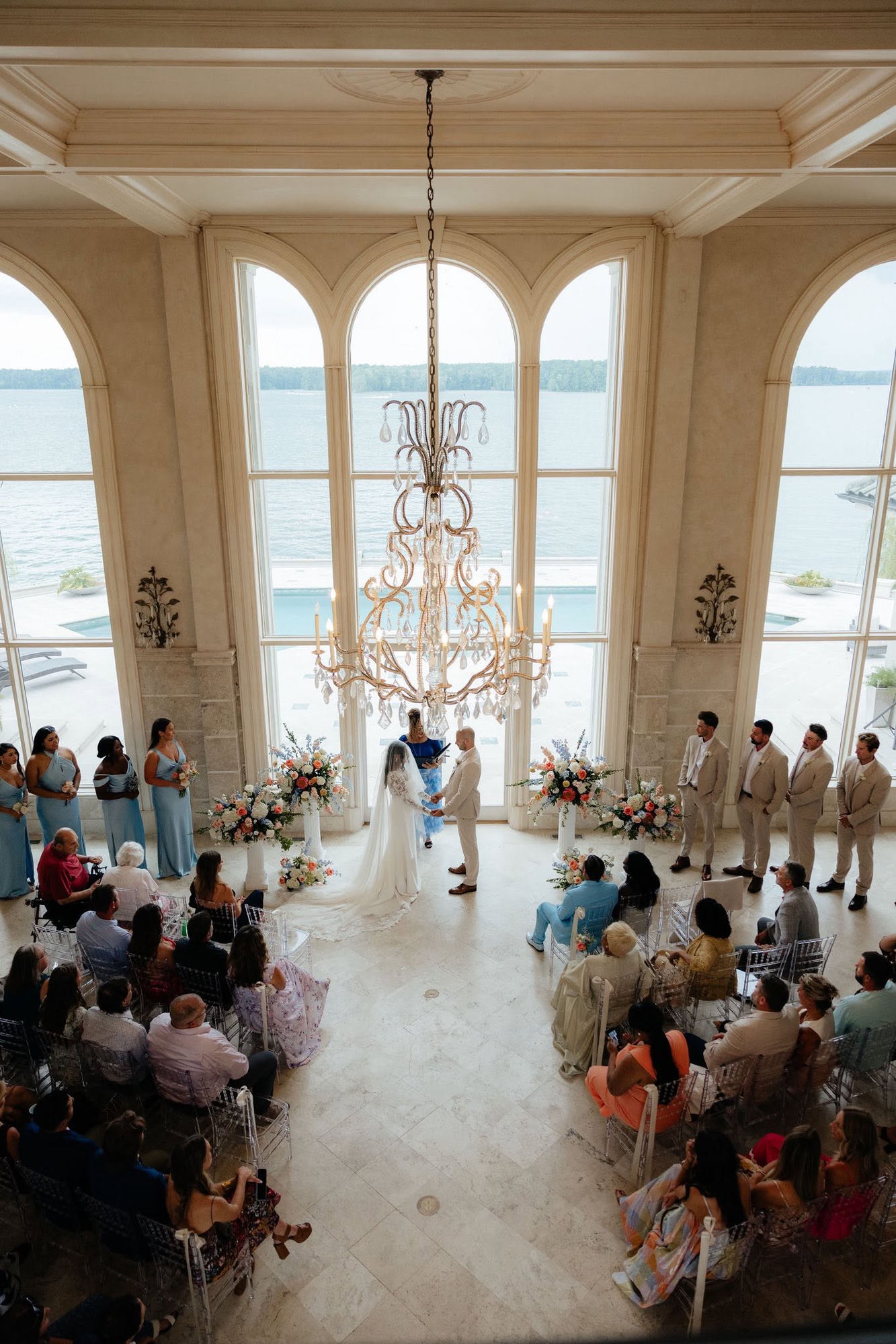 Natasha Y. Brown officiating a wedding ceremony